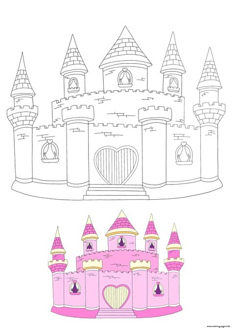 Printable Princess Castle Coloring Pages